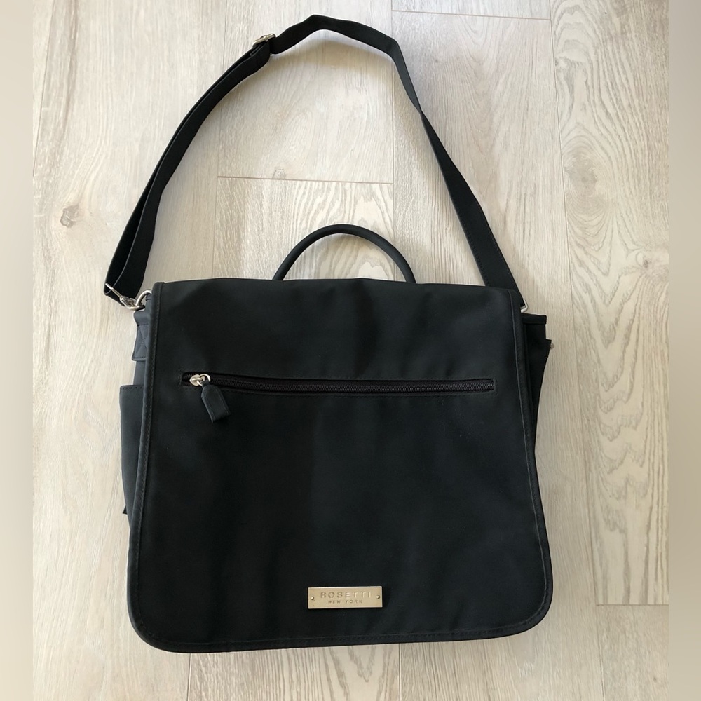 Rosetti New York Black Business Laptop Briefcase Bag - Picture 13 of 16